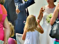 Sektempfang bei der Hochzeit am Zicksee